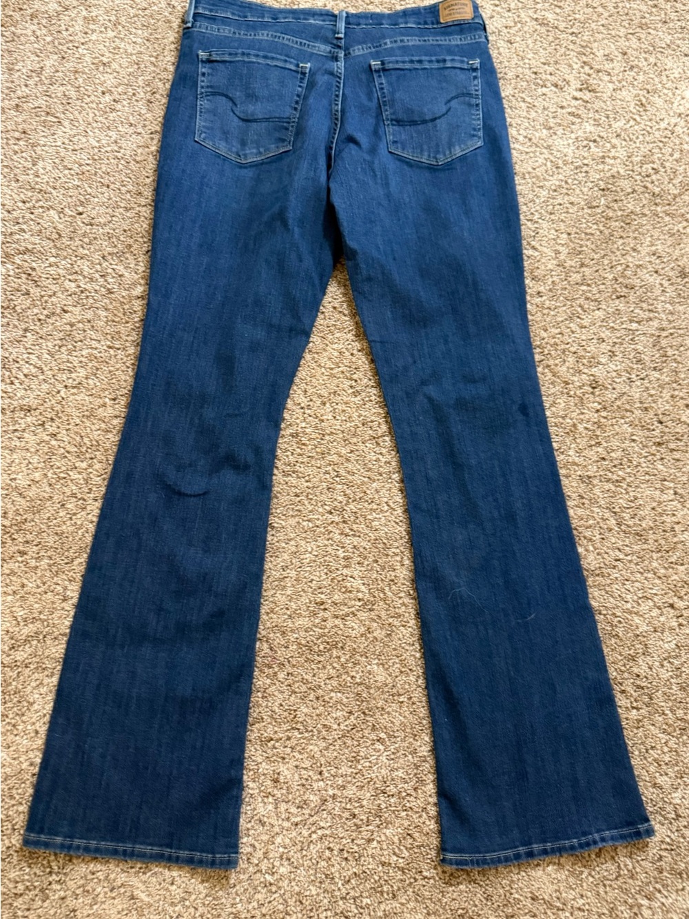 Signature Levi Strauss Mid Rise Bootcut Jeans 12L Dark Wash Stretch - Picture 5 of 10
